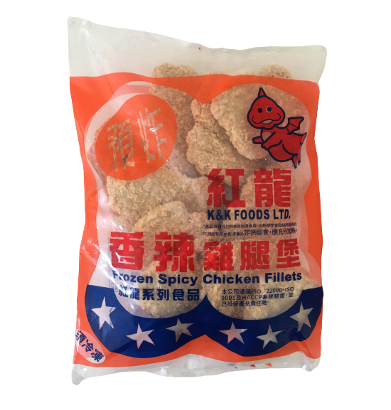 紅龍全熟香辣雞腿堡(10入)